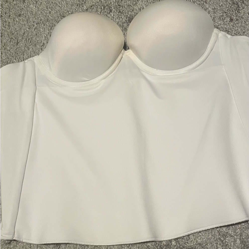 White Strapless Corset